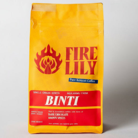 Fire Lily Dark Roast Binti coffee bag 